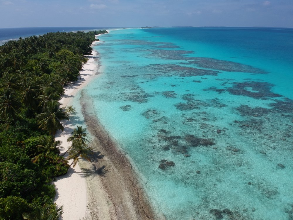 Die einheimische Insel Dhigurah Island ist einer der malerischsten Orte auf den Malediven.